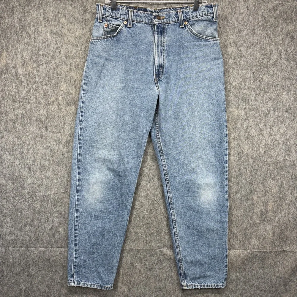 Vintage Levi's 550 Orange Tab‎ 32 x 29 Faded Relaxed Tapered USA 90s Blue